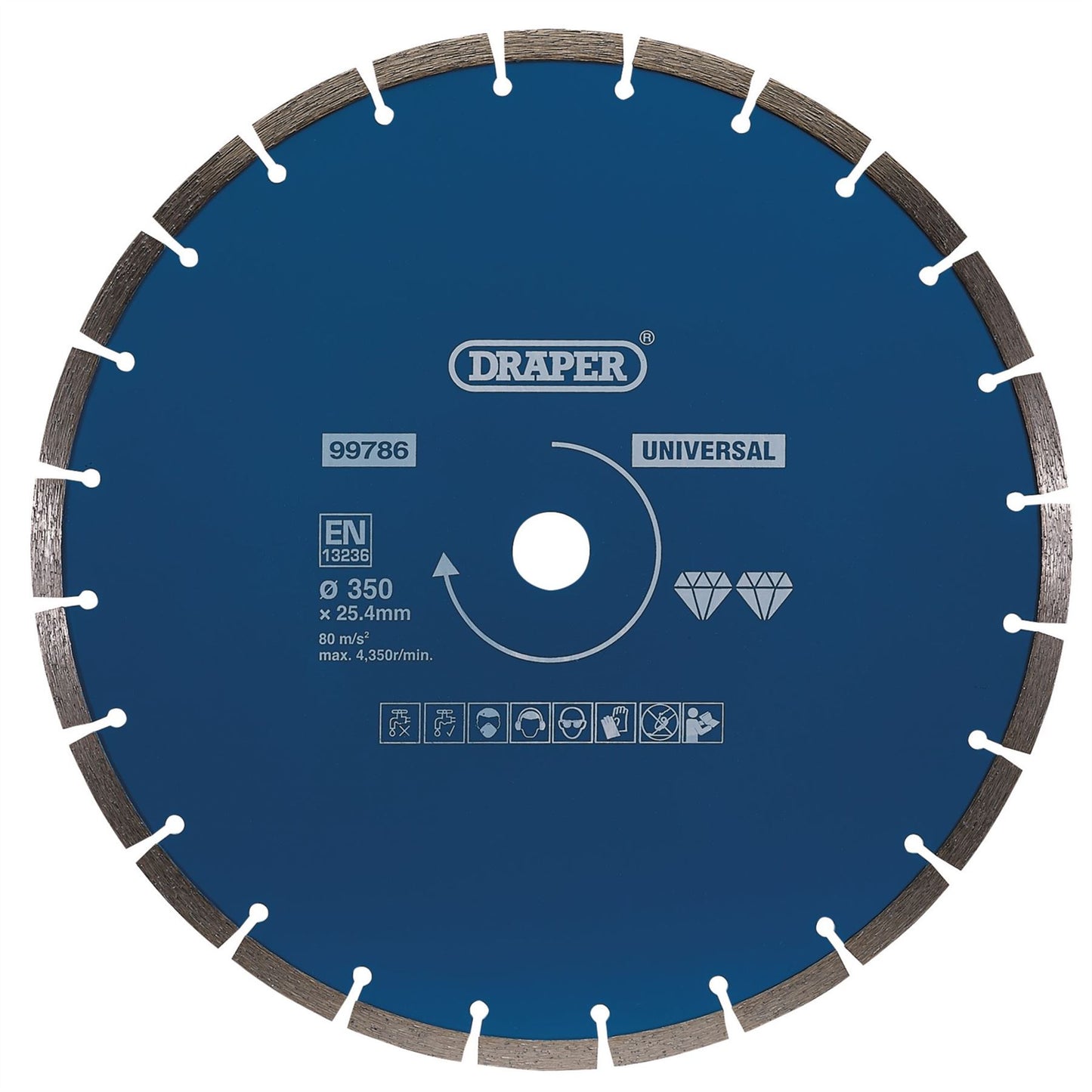 Draper 99786 Segmented Diamond Blade 350mm Draper