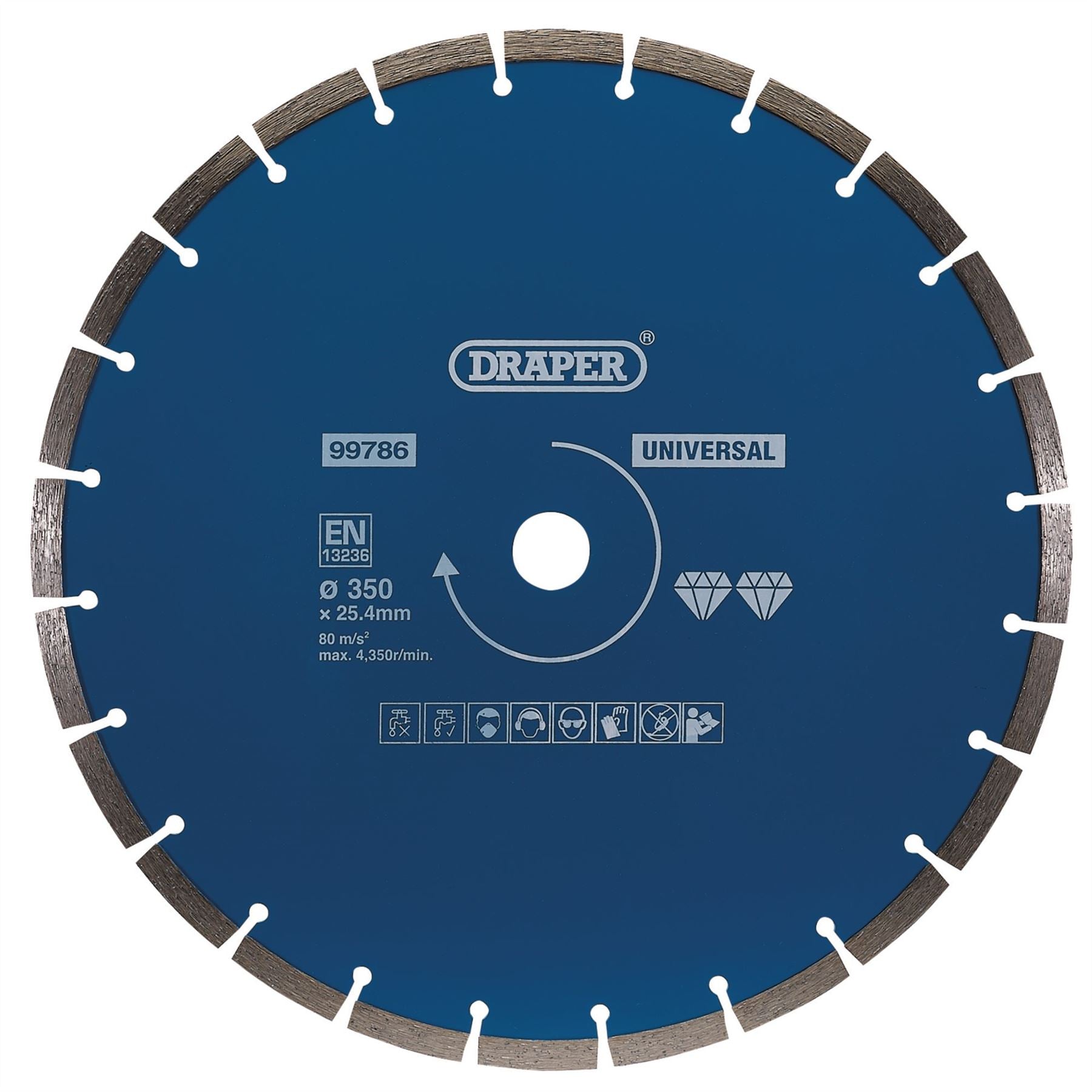 Draper 99786 Segmented Diamond Blade 350mm Draper