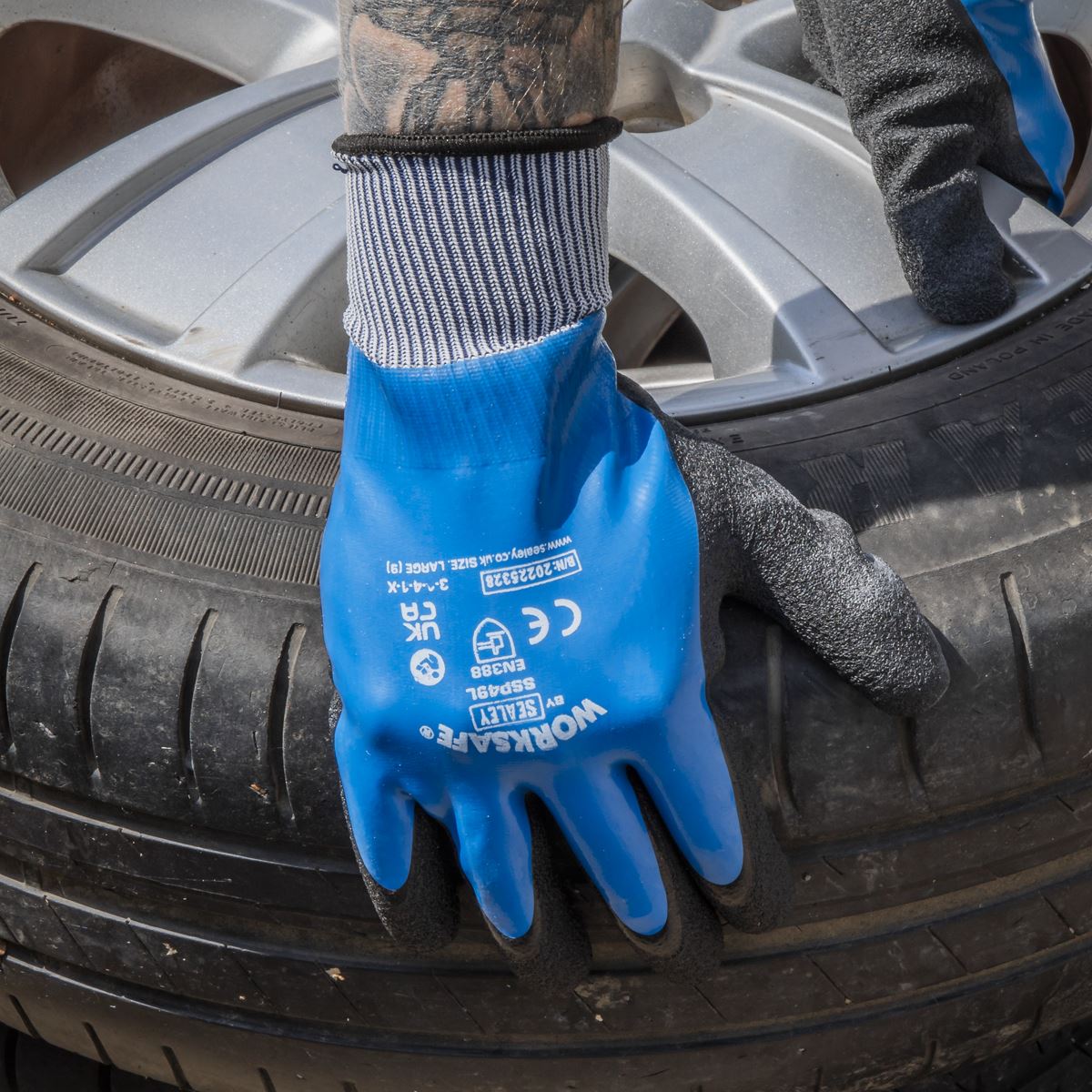 Sealey SSP49L Waterproof Latex Gloves Large – Pair Sealey