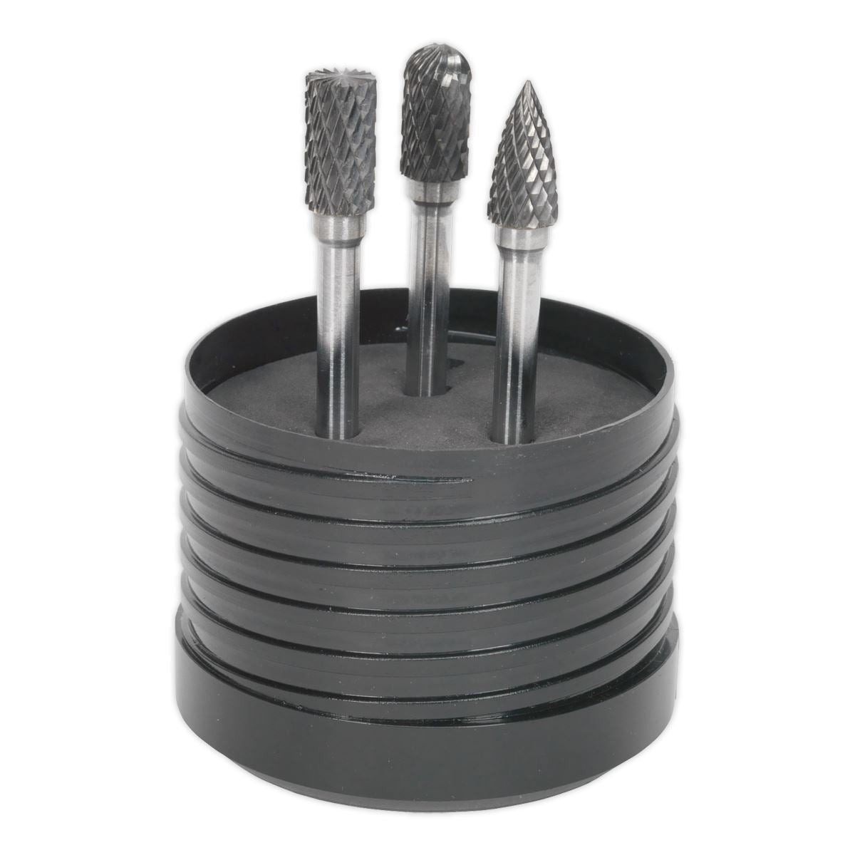 Sealey SDBK3 Tungsten Carbide Rotary Burr Set 3pc Sealey
