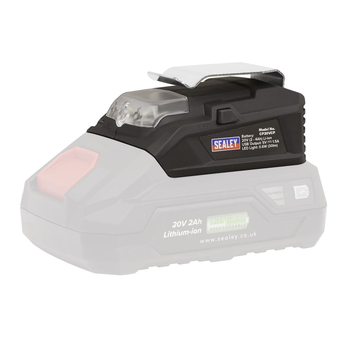 Sealey CP20VCP LED Light/USB Charge Port for SV20 Series Sealey