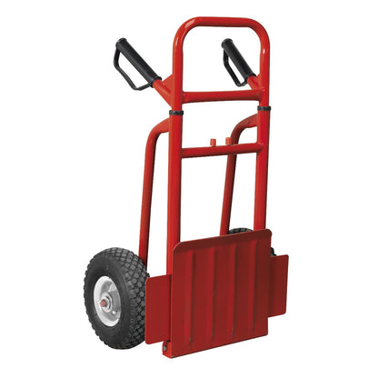 Sealey CST801 Sack Truck with Pneumatic Tyres 200kg Folding Sealey