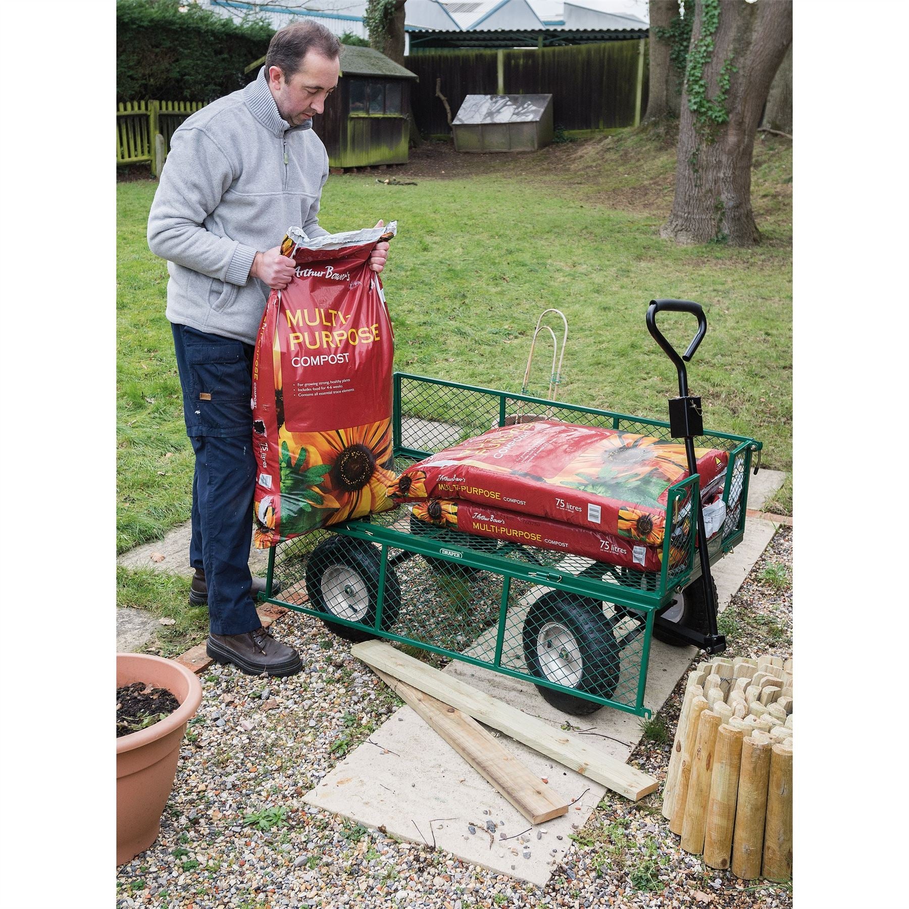 Draper 85634 Heavy Duty Steel Mesh Cart450kg Draper