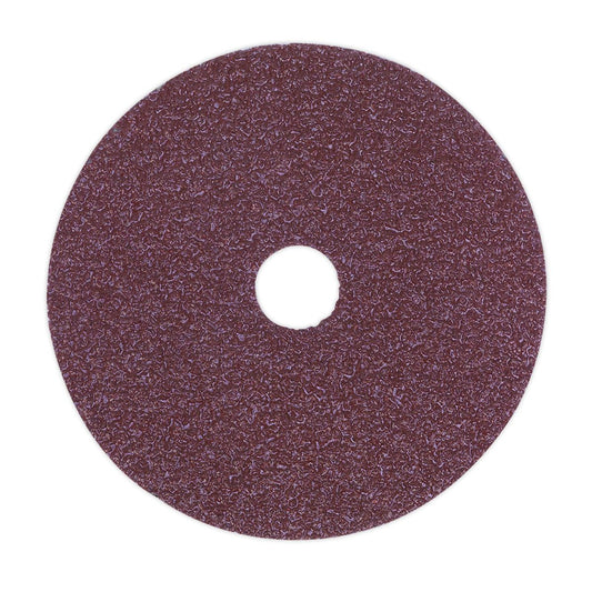 Sealey FBD11536 Sanding Disc Fibre Backed Ø115mm 36Grit Pack of 25 Sealey