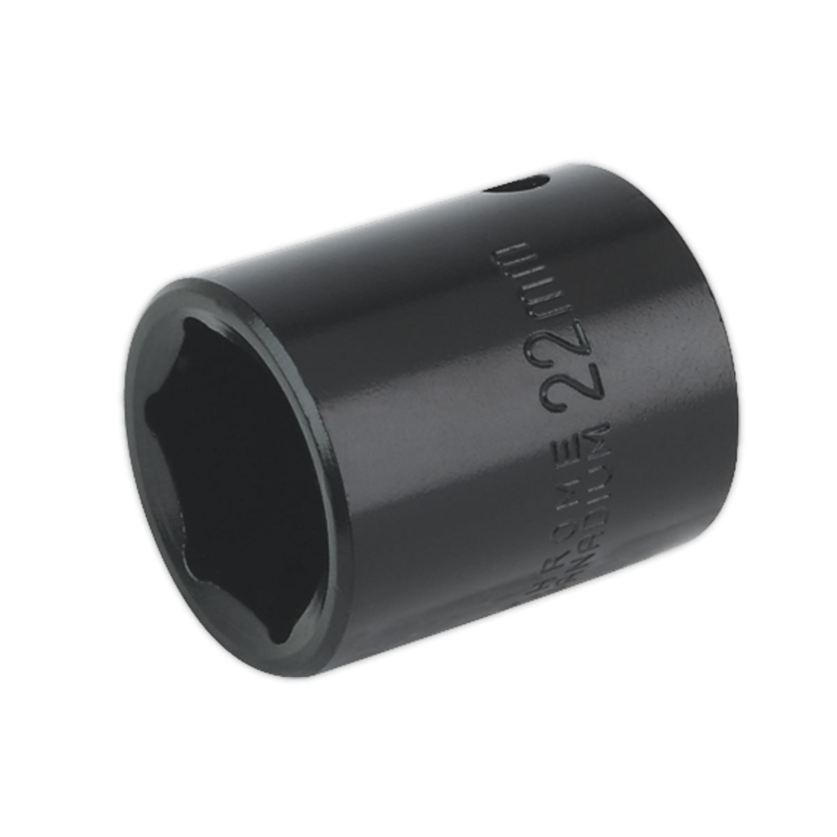 Sealey IS1222 Impact Socket 22mm 1/2"Sq Drive Sealey