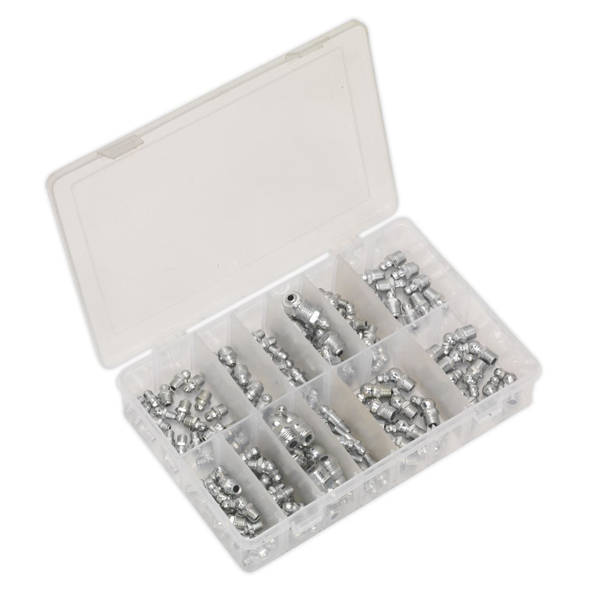 Sealey AB009GN Grease Nipple Assortment 130pc - Metric BSP & UNF Sealey