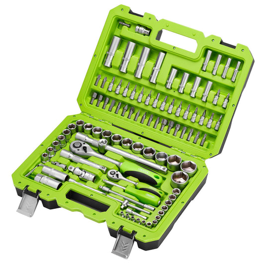 Draper 55318 Metric Socket Set 1/4” and 1/2” Sq. Dr. 100 Piece Draper