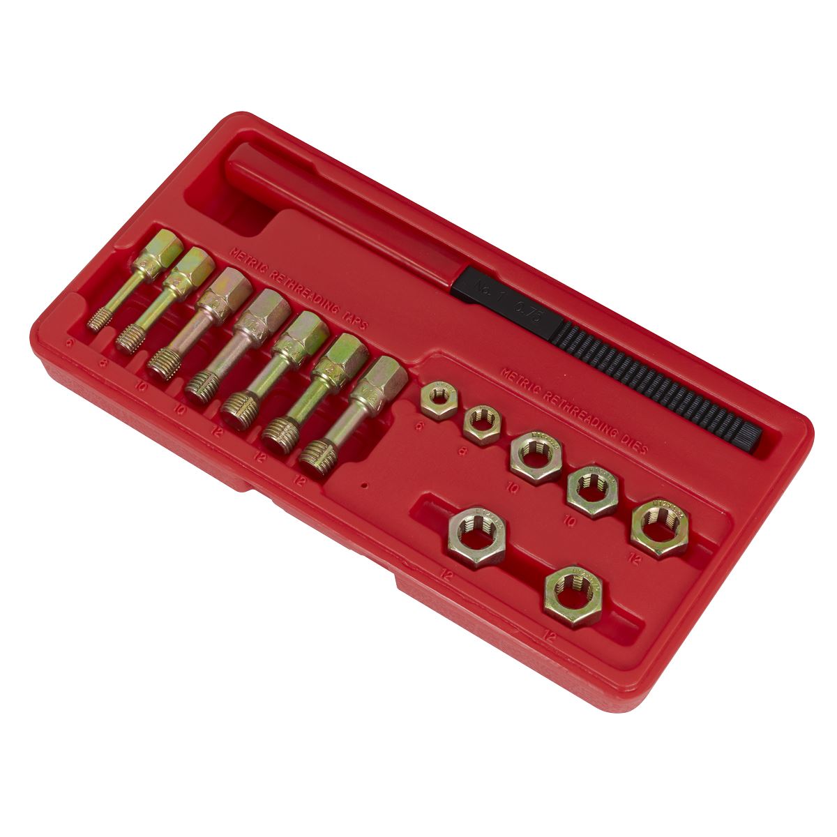 Sealey AK310 Re-Threader Kit 15pc Metric Sealey
