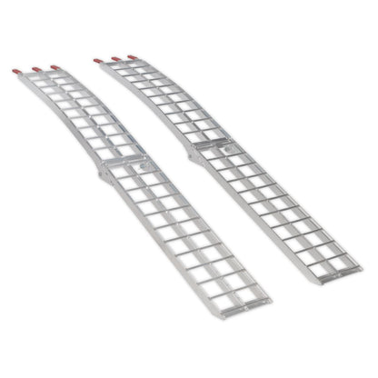Sealey LR680 Aluminium Loading Ramps 680kg Capacity - Pair Sealey