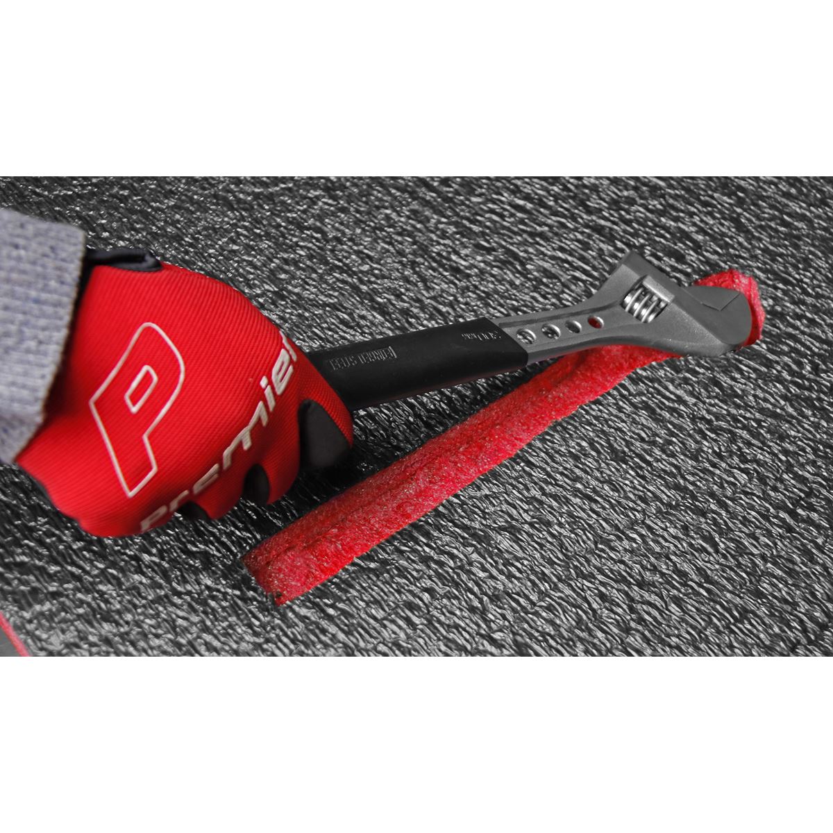 Sealey SF30R Easy Peel Shadow Foam® Red/Black 1200 x 550 x 30mm Sealey