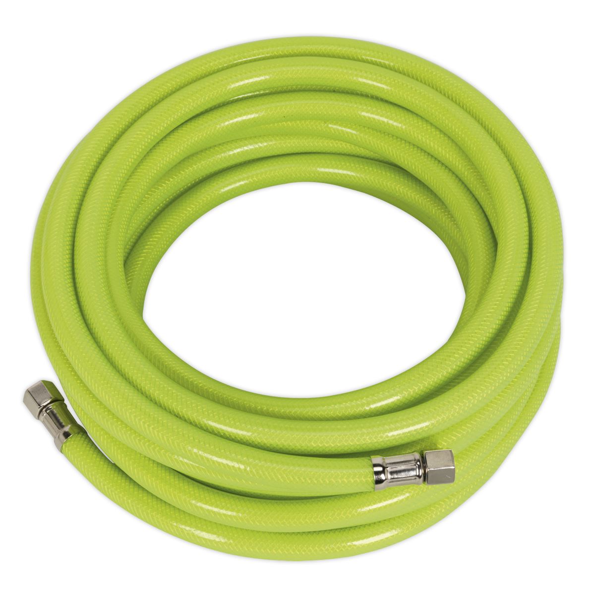 Sealey AHFC10 Air Hose High-Visibility 10m x Ø8mm with 1/4"BSP Unions Sealey