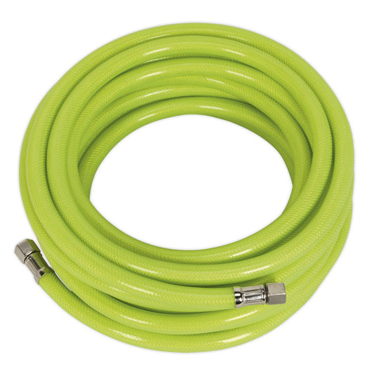 Sealey AHFC10 Air Hose High-Visibility 10m x Ø8mm with 1/4"BSP Unions Sealey