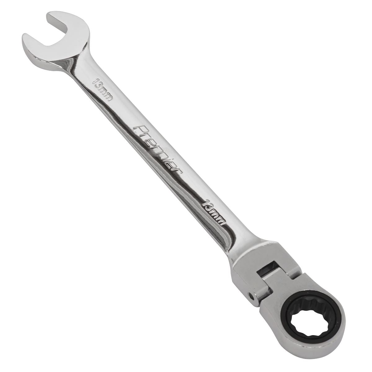 Sealey FHRCW13 Flexi-Head Ratchet Combination Spanner 13mm Sealey