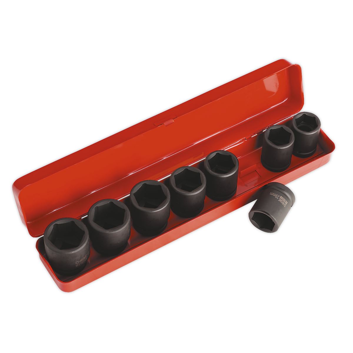 Sealey AK77/9M Impact Socket Set 8pc 3/4"Sq Drive Metric Sealey