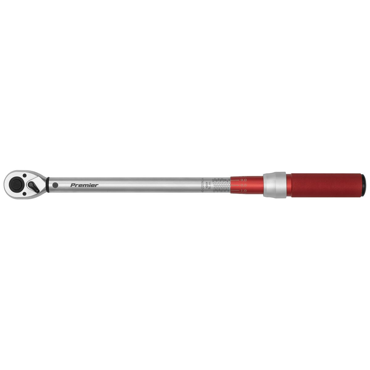 Sealey STW904 Torque Wrench Micrometer Style 1/2"Sq Drive 40-220Nm - Calibrated Sealey