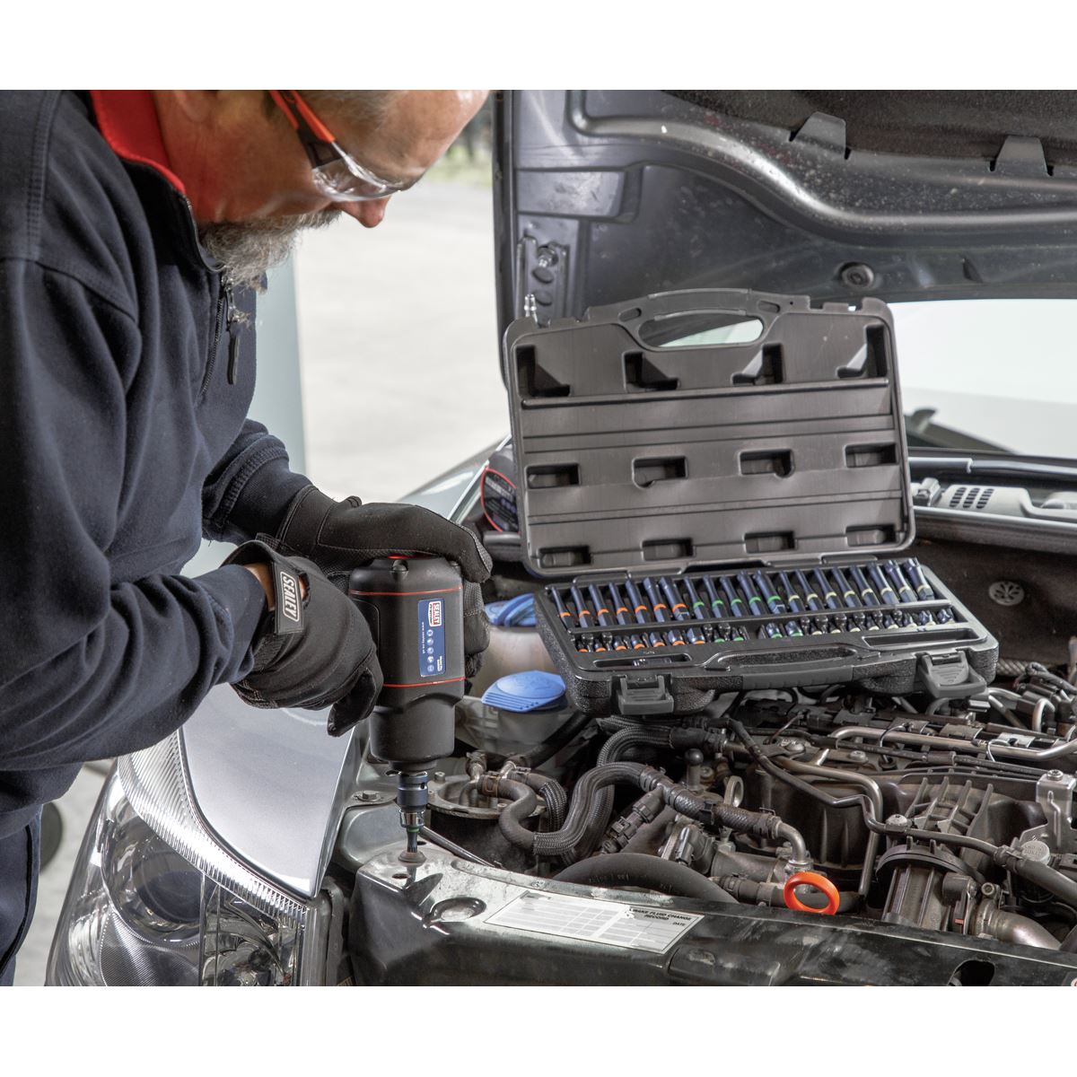 Sealey AK21901 TRX-Star*/Hex/Spline Bit Set Impact 42pc 3/8" & 1/2"Sq Drive Sealey