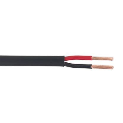 Sealey AC2830TWTN Automotive Cable Thin Wall Flat Twin 2 x 2mm² 28/0.30mm 30m Black Sealey