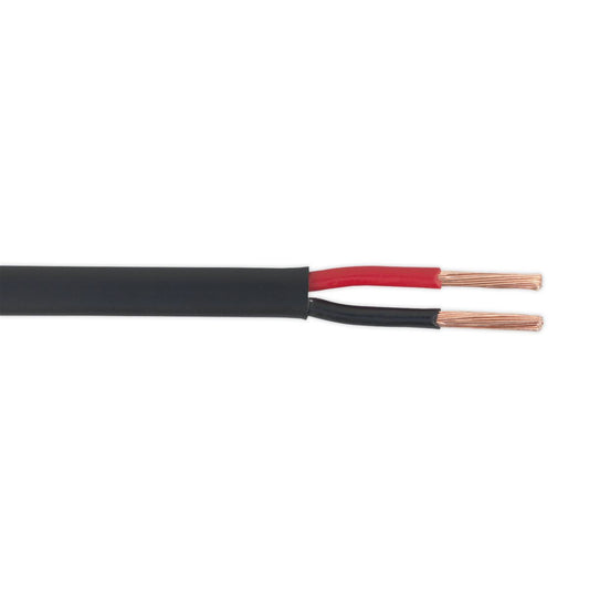 Sealey AC2830TWTN Automotive Cable Thin Wall Flat Twin 2 x 2mm² 28/0.30mm 30m Black Sealey