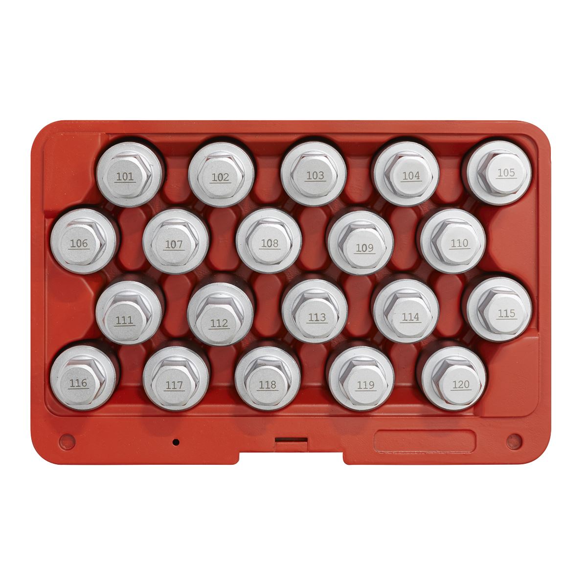 Sealey SX214 Locking Wheel Nut Key Set 20pc - Vauxhall-A Sealey