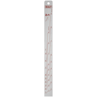 Sealey PA04 Aluminium Paint Measuring Stick 2:1/4:1 Sealey