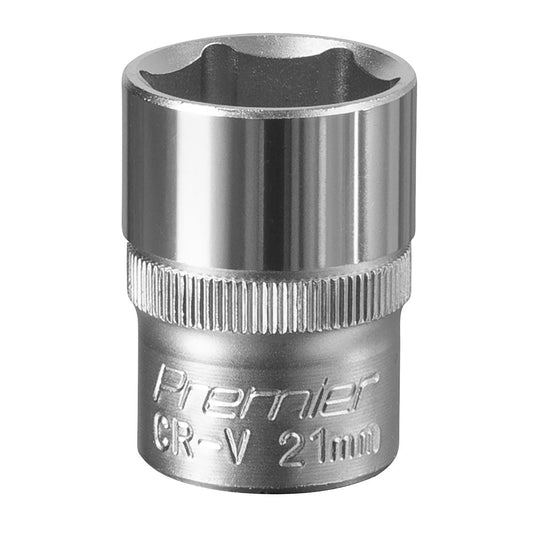 Sealey S1221 WallDrive® Socket 21mm 1/2"Sq Drive Sealey