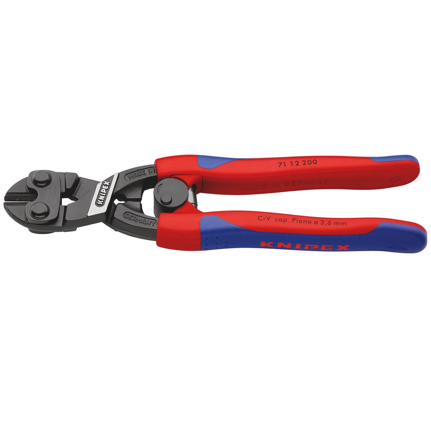 Knipex 49188 Cobolt® 71 12 200 SB Compact Bolt Cutters with Sprung Handles 200mm Knipex
