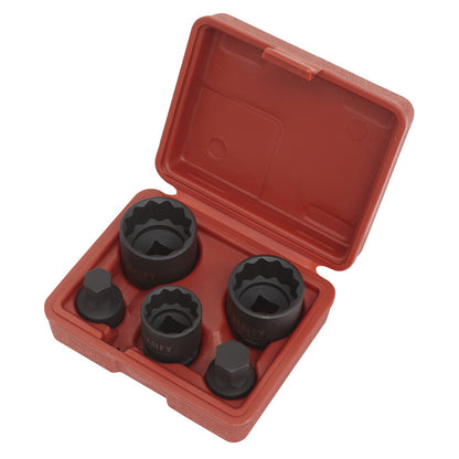 Sealey SX053 Impact Hub Socket & Socket Bit Set 5pc 12-Point 1/2"Sq Drive Sealey