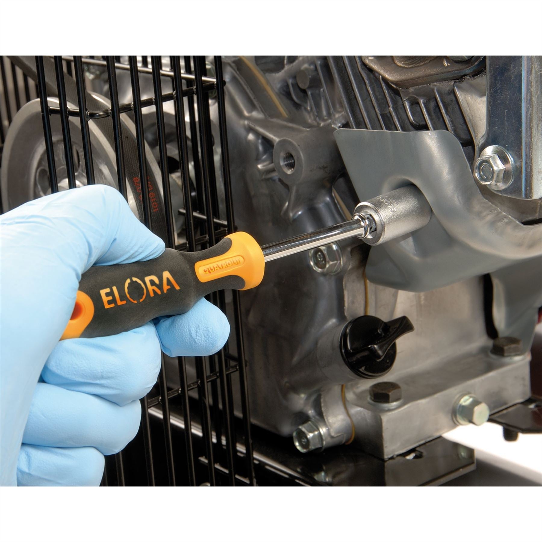 Elora 11082 Spinner Handle 1/4" Sq. Dr. 150mm Elora