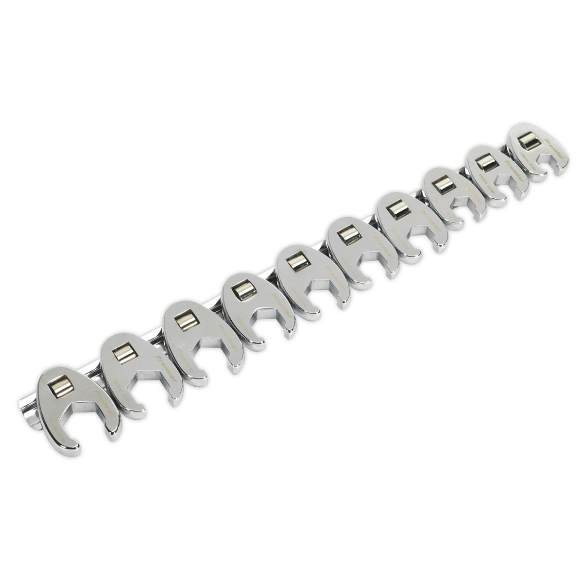 Sealey AK598 Crow's Foot Spanner Set 10pc 3/8"Sq Drive - Metric Sealey