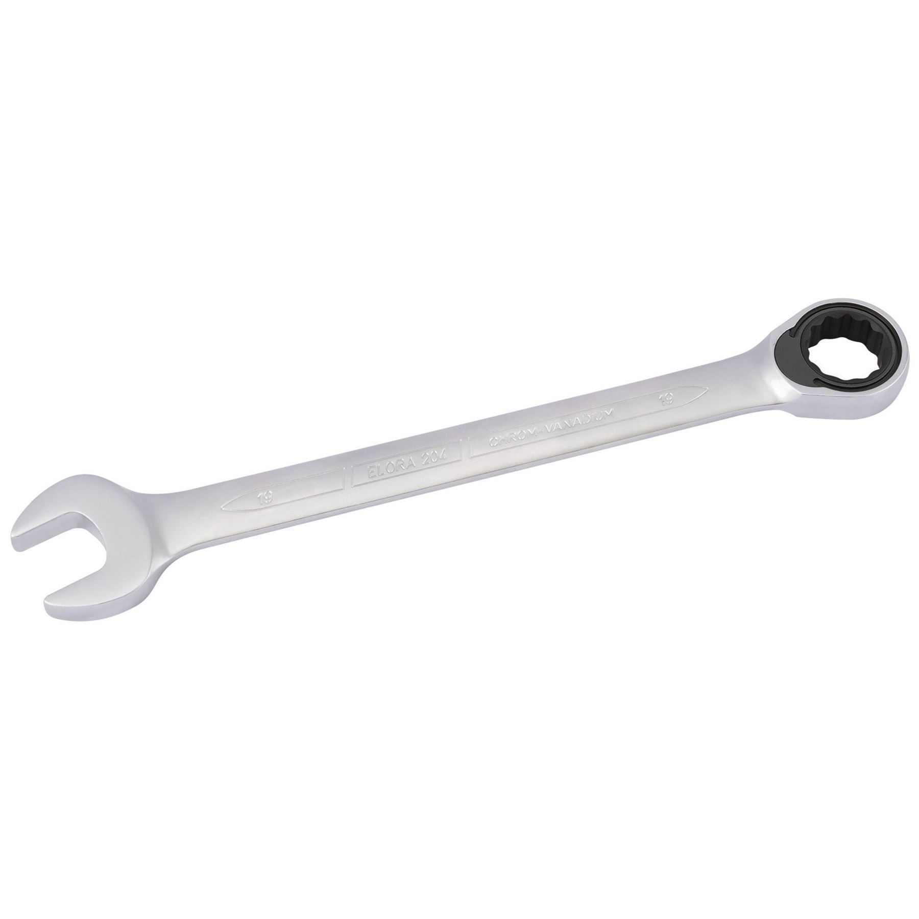 Elora 58698 Metric Ratcheting Combination Spanner 19mm Elora