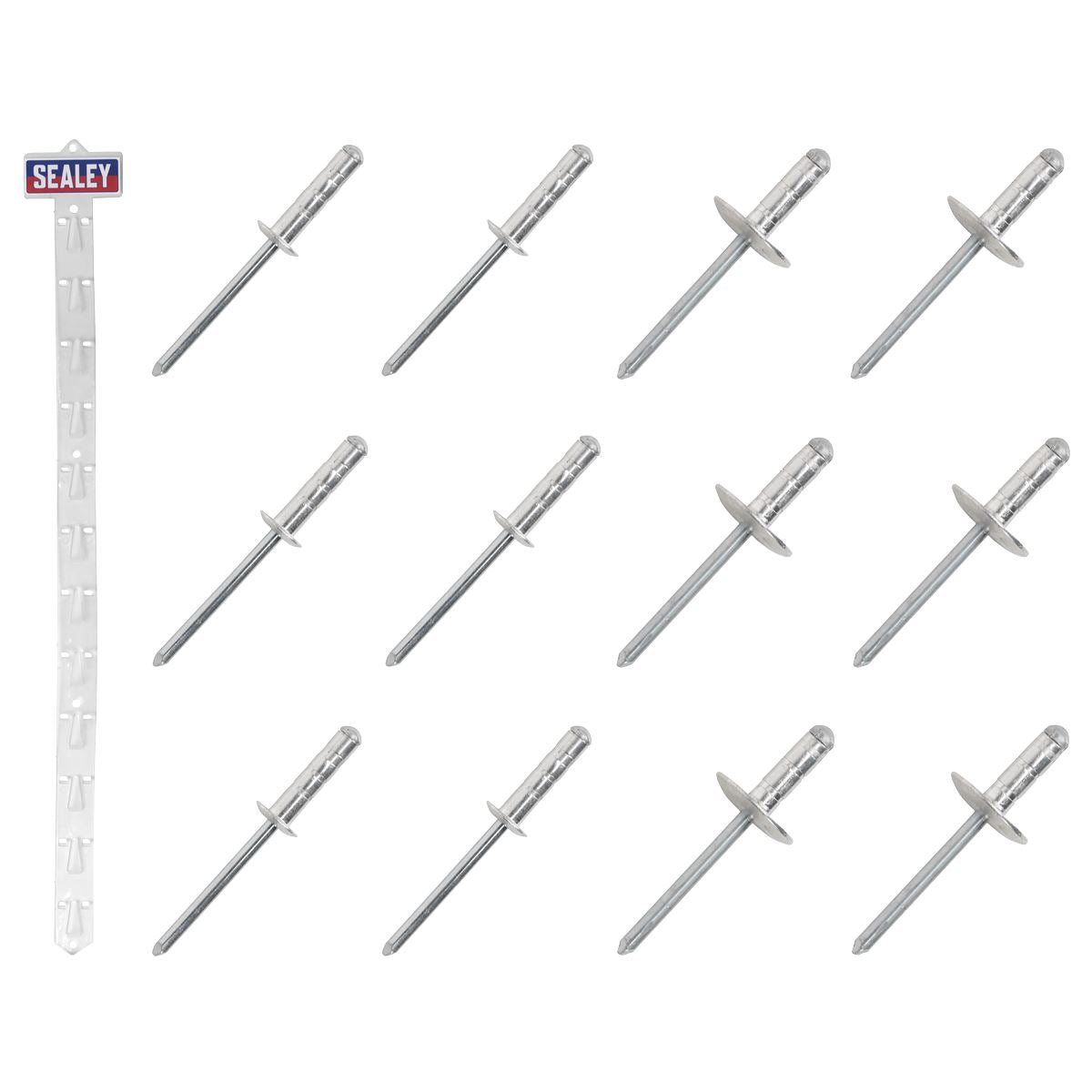 Sealey RVSET Clip Strip Deal - Aluminium Rivets Sealey