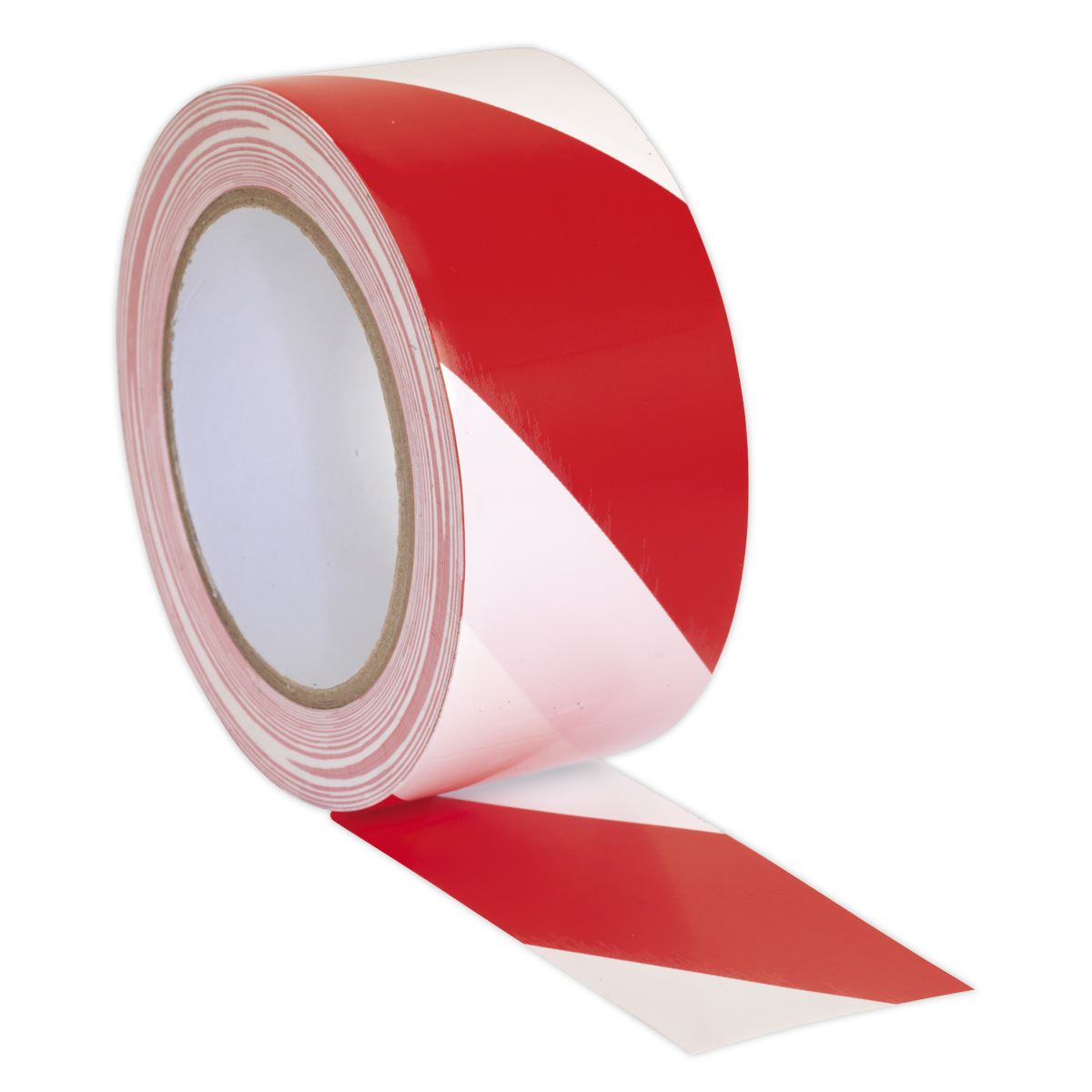 Sealey HWTRW Hazard Warning Tape 50mm x 33m Red/White Sealey