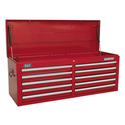 Sealey AP5210T Topchest 10 Drawer with Ball-Bearing Slides - Red Sealey