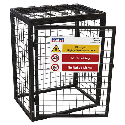 Sealey GCSC219 Safety Cage - 2 x 19kg Gas Cylinders Sealey