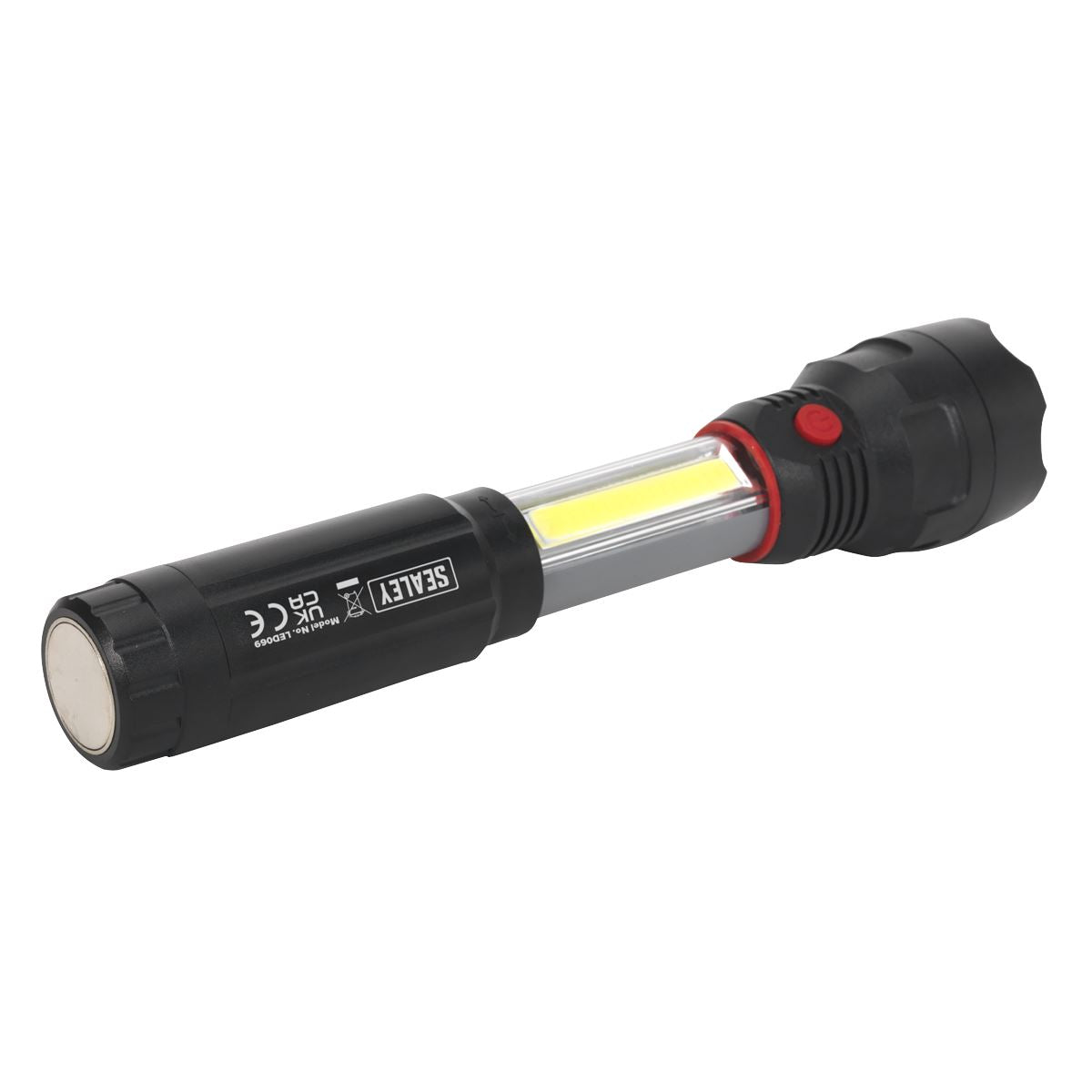 Sealey LED069 Torch/Inspection Light 3W COB & 3W LED 4 x AAA Cell Sealey