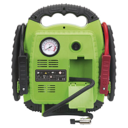Sealey RS1322HV RoadStart® Emergency Jump Starter with Air Compressor 12V 900 Peak Amps Sealey
