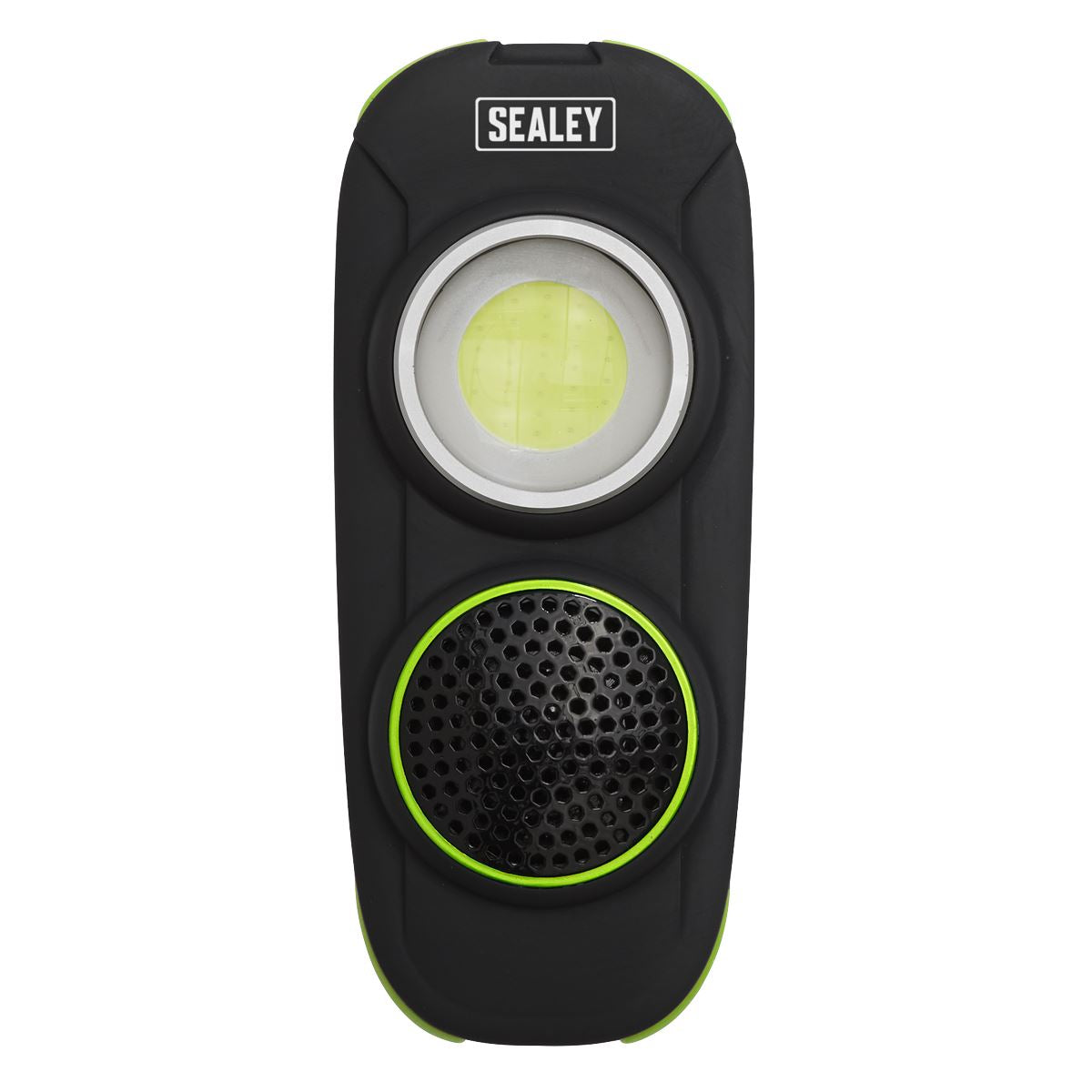Sealey LED50WSDB Rechargeable Torch with Wireless Speaker 10W COB LED - Display Box of 10 Sealey