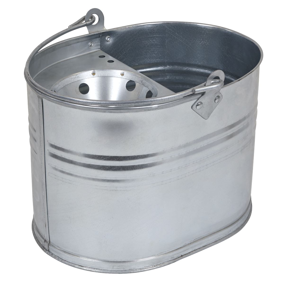 Sealey BM08 Mop Bucket 13L - Galvanized Sealey