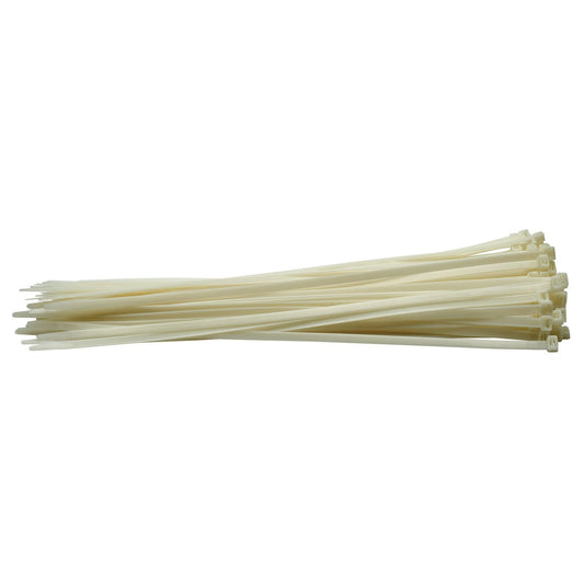 Draper 70410 Cable Ties 8.8 x 500mm White Pack of 100 Draper
