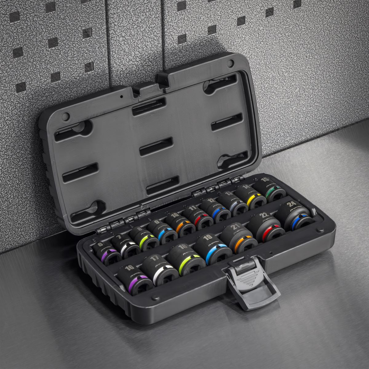 Sealey AK68218 Impact Socket Set 3/8"Sq Drive 17pc Sealey