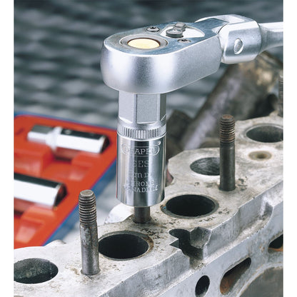 Draper 55641 Stud Extractor Set 1/2" Sq. Dr. 4 Piece Draper