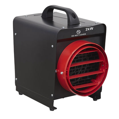 Sealey DEH2001 Industrial Fan Heater 2kW with Ducting Sealey