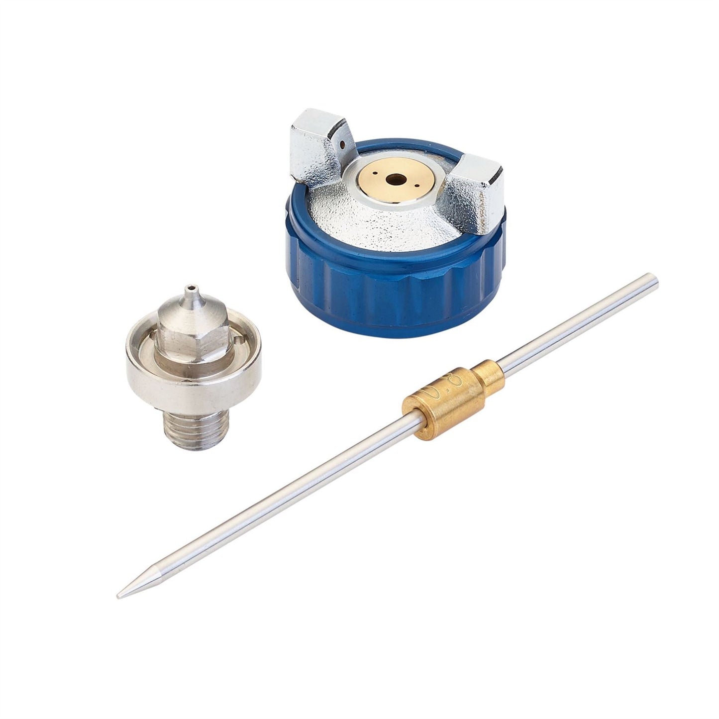 Draper 13836 Spare 0.8mm Nozzle Needle and Cap Set for Spray Guns 09708 and 09709 Draper