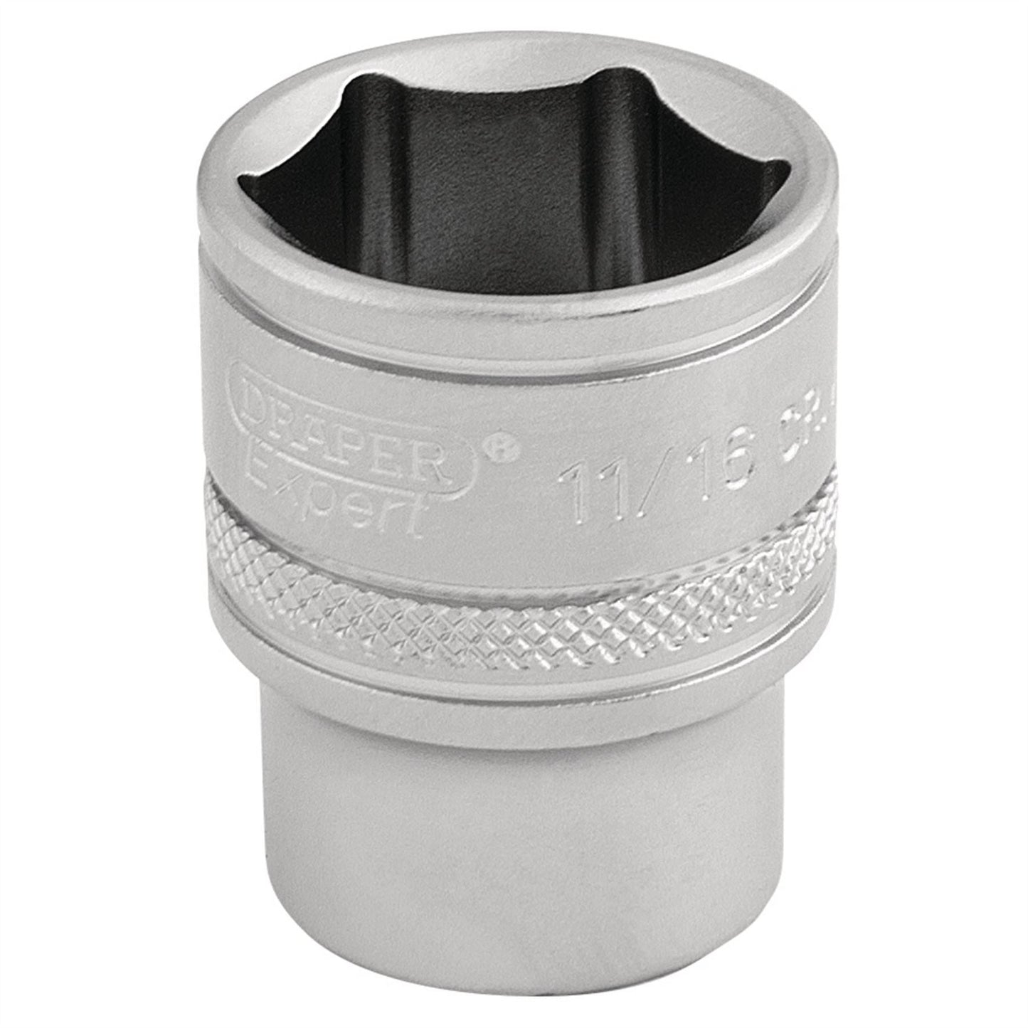 Draper 16573 6 Point Imperial Socket 3/8" Sq. Dr. 11/16" Draper