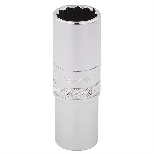 Draper 33772 HI-TORQ® 12 Point Deep Socket 1/2" Sq. Dr. 19mm Draper