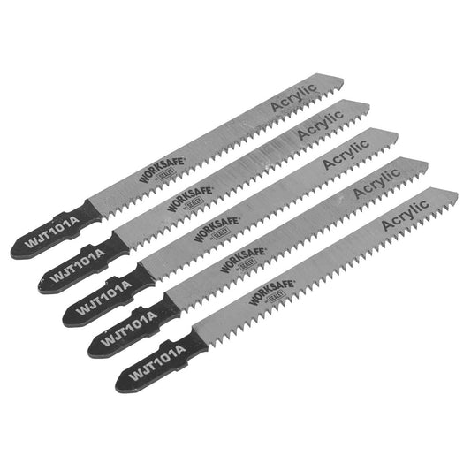 Sealey WJT101A Jigsaw Blade Metal 75mm 12tpi - Pack of 5 Sealey