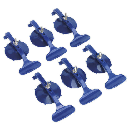 Sealey RE006 Suction Clamp Set 6pc Sealey