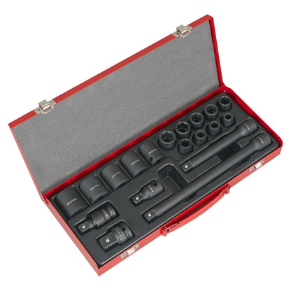 Sealey AK5619M Impact Socket Set 19pc 1/2"Sq Drive Metric Sealey