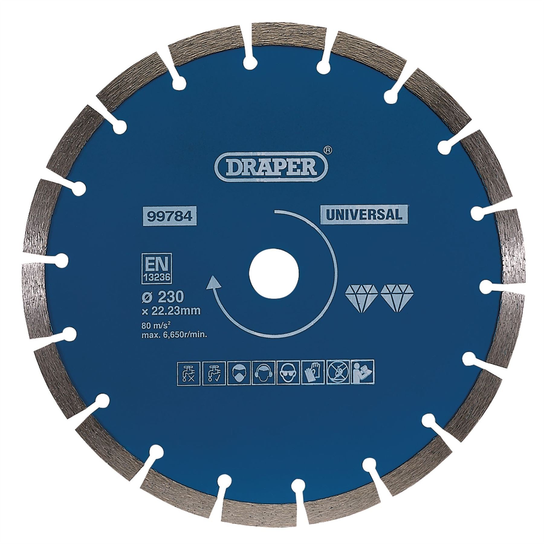 Draper 99784 Segmented Diamond Blade 230mm Draper