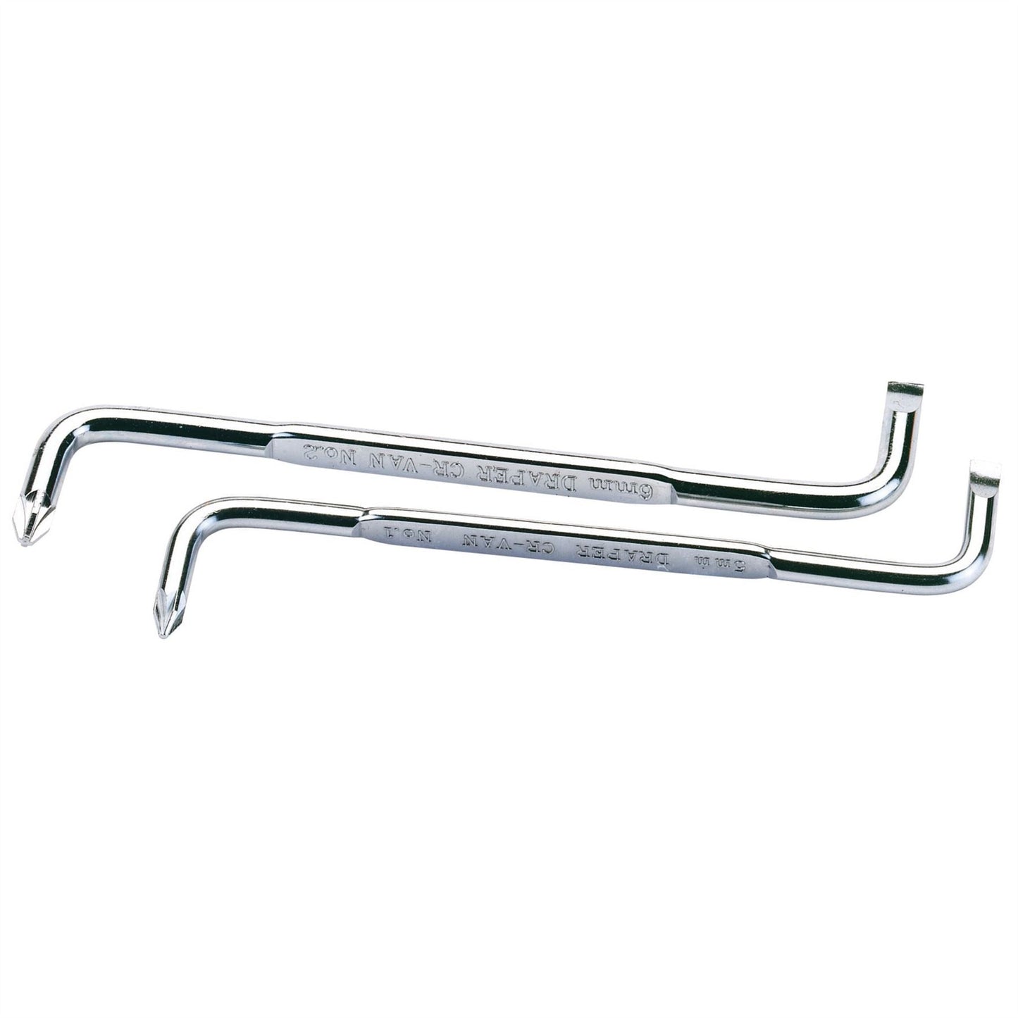 Draper 13948 Plain Slot and PZ Type Angled Screwdriver Set 2 Piece Draper